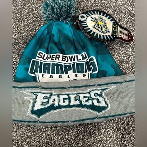 Super Bowl beanie eagles